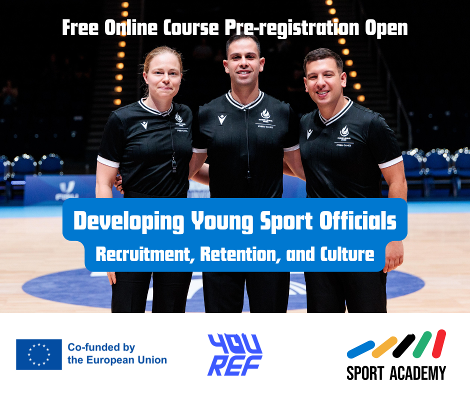 Pre-Registration Opens for the “Strategic Development of Young Sport Officials: Recruitment, Retention, and Culture”